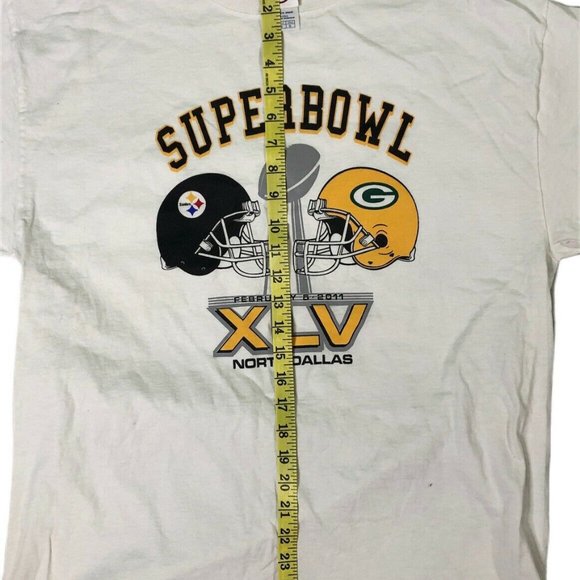 NFL Super Bowl XLV Shirt 45 Packers Steelers - Picture 5 of 6